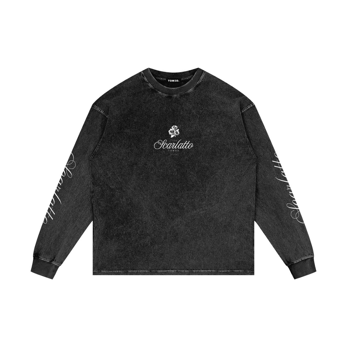 Vintage Wash Scarlatto Long Sleeve Tee