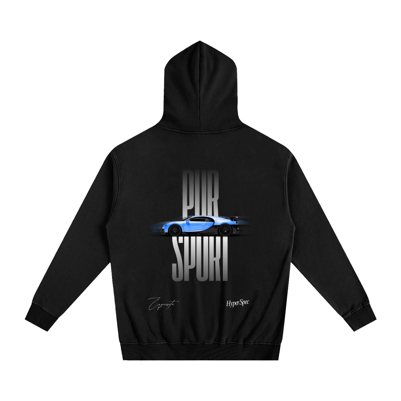 Pur Sport Heavyweight Cotton Hoodie Black