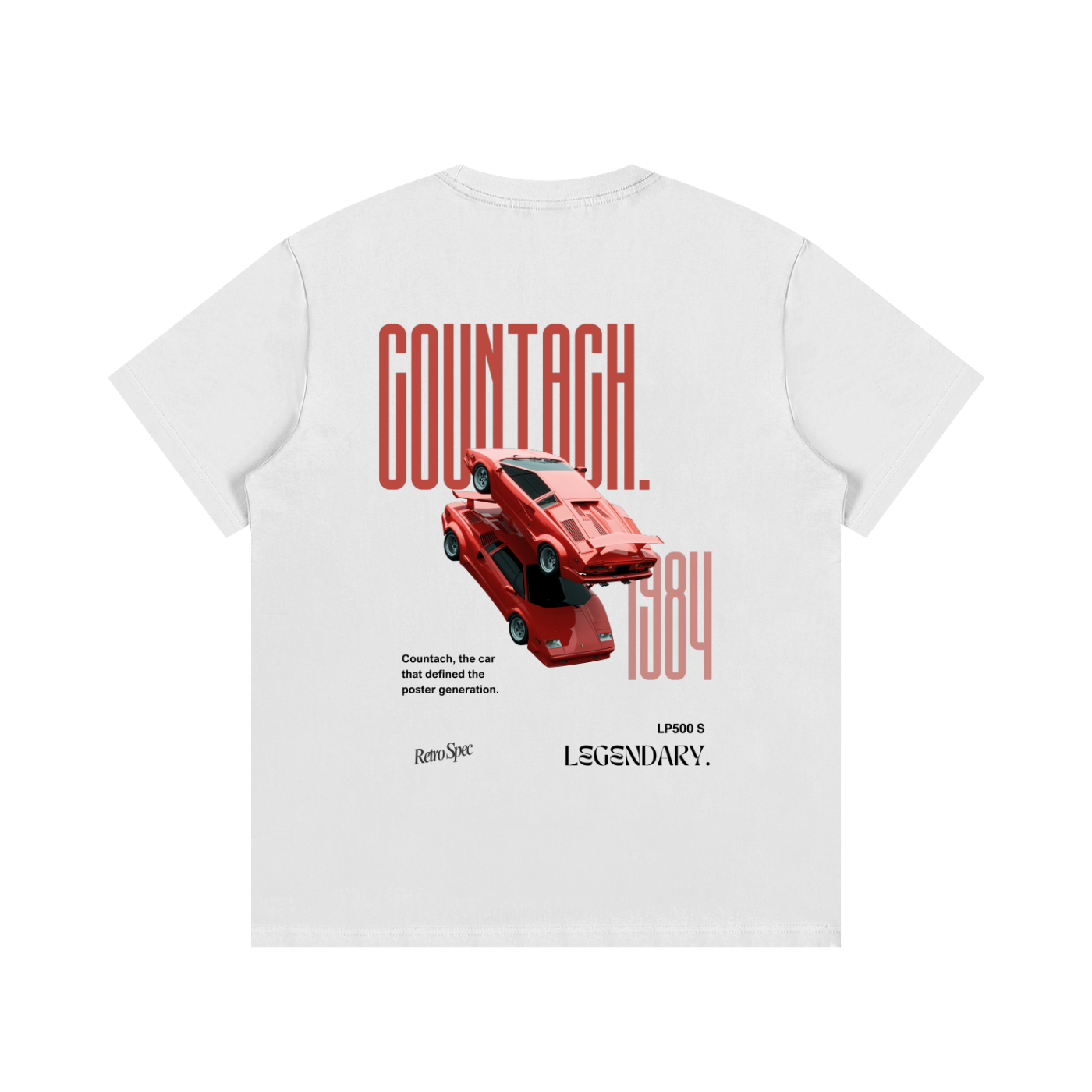 Countach Cotton Tee White