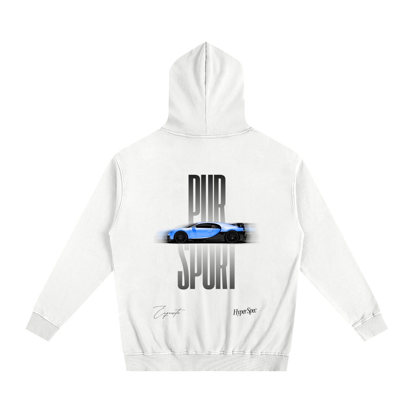 Pur Sport Heavyweight Cotton Hoodie White