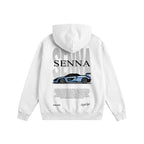 Senna Tribute Hoodie White