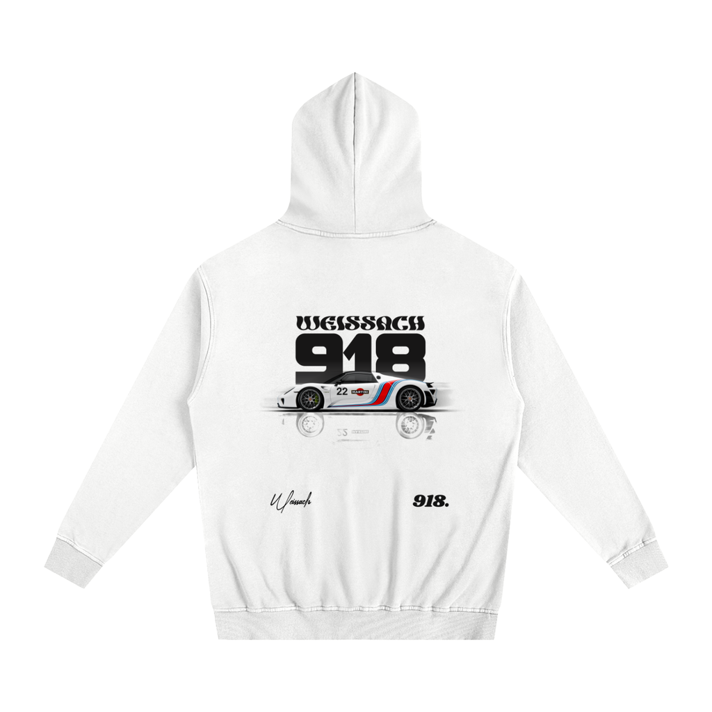 918 Tribute Cotton Hoodie White
