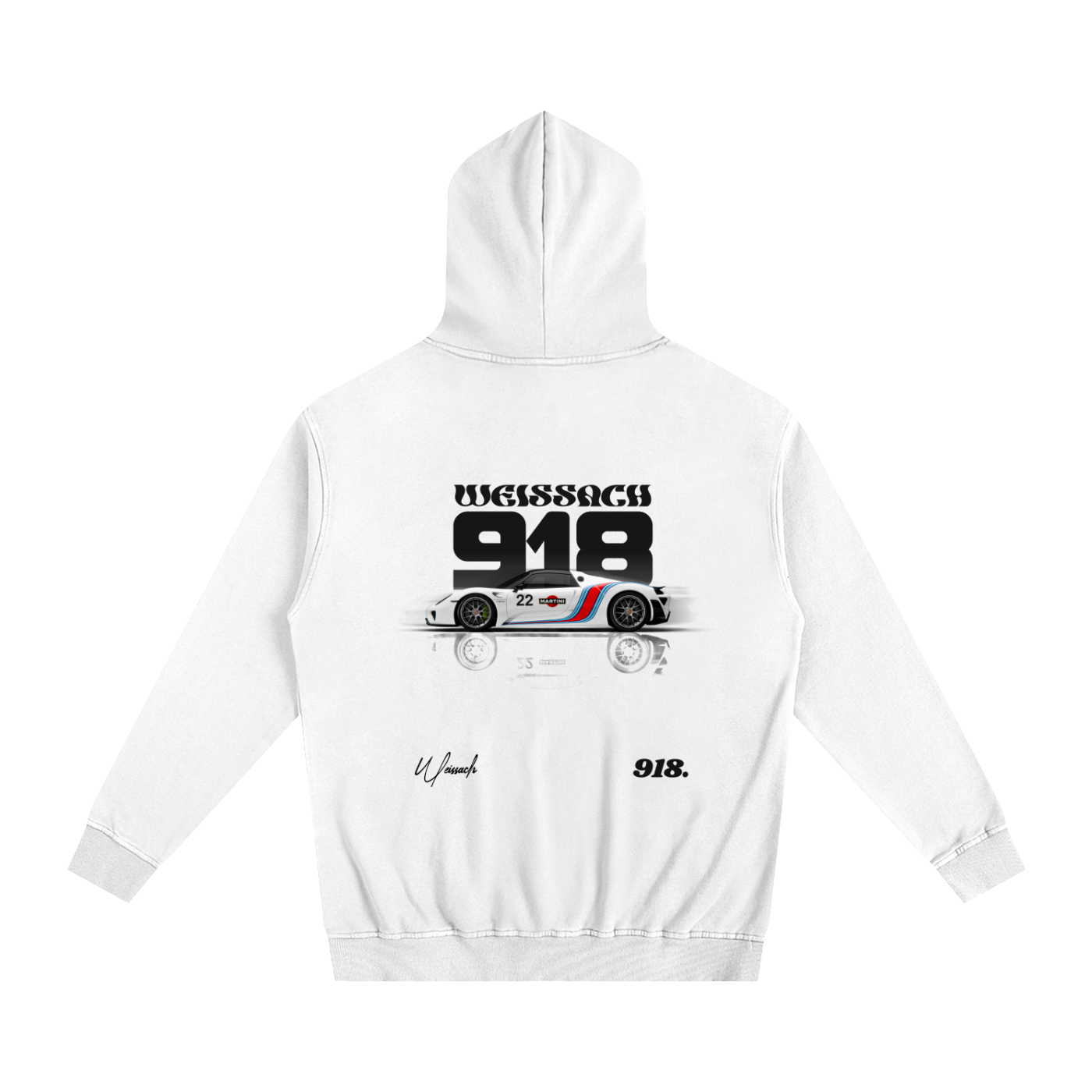 918 Tribute Cotton Hoodie White