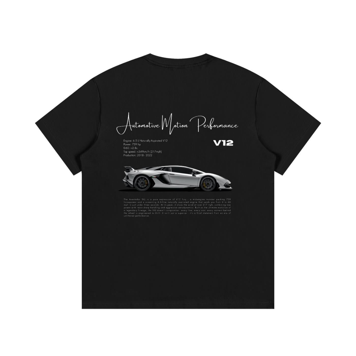 Automotive Motion Performance Tee Black