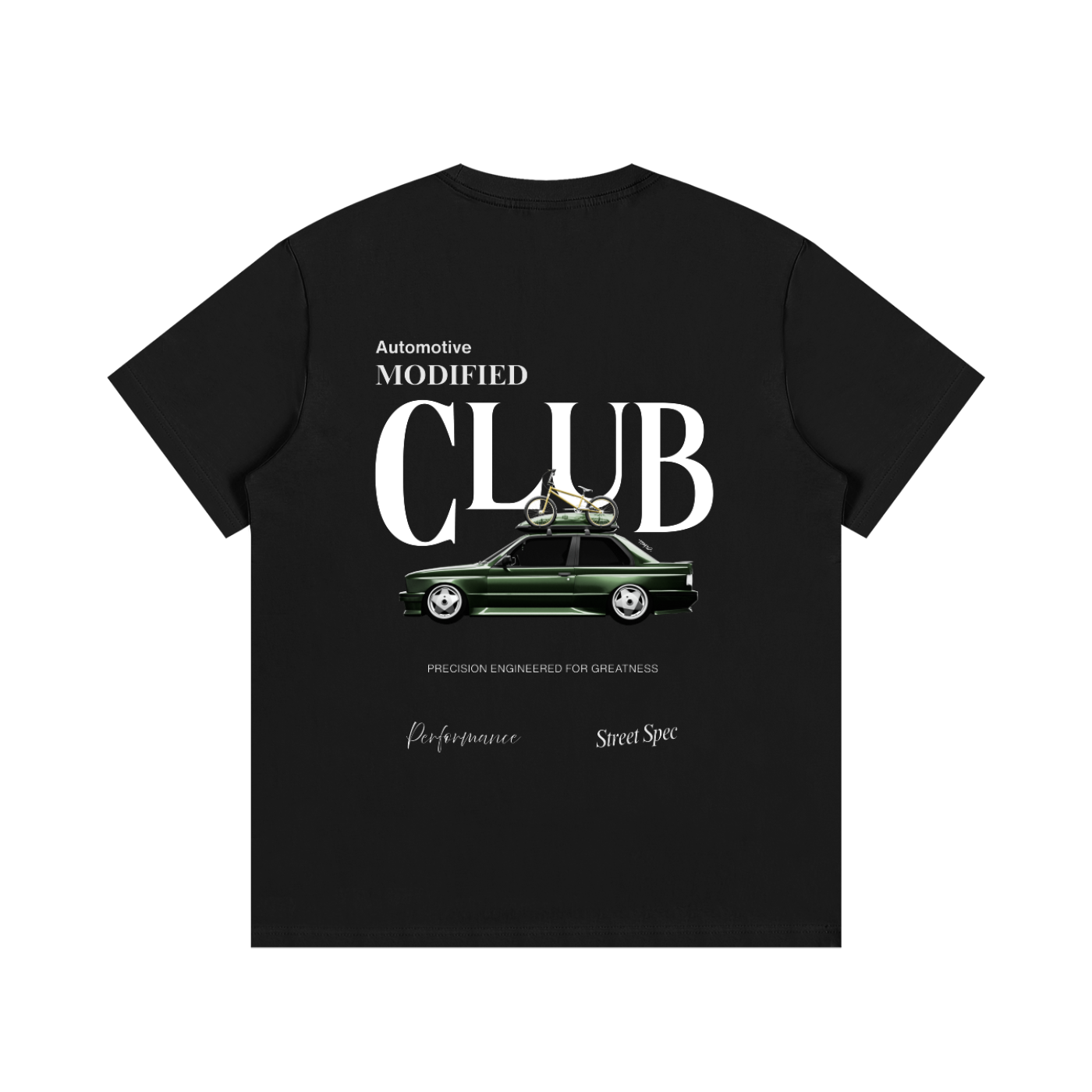 Automotive Modified Club Tee Black
