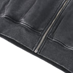 Celectial Grace Raw Edge Zip Hoodie
